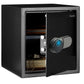 LAVNA Digital Safe Locker with FINGERPRINT, PIN and Manual key Access suitable for Jewellery, Cash, Documents and other valuables of Home Hotel Office Tijori with anti theft alarm