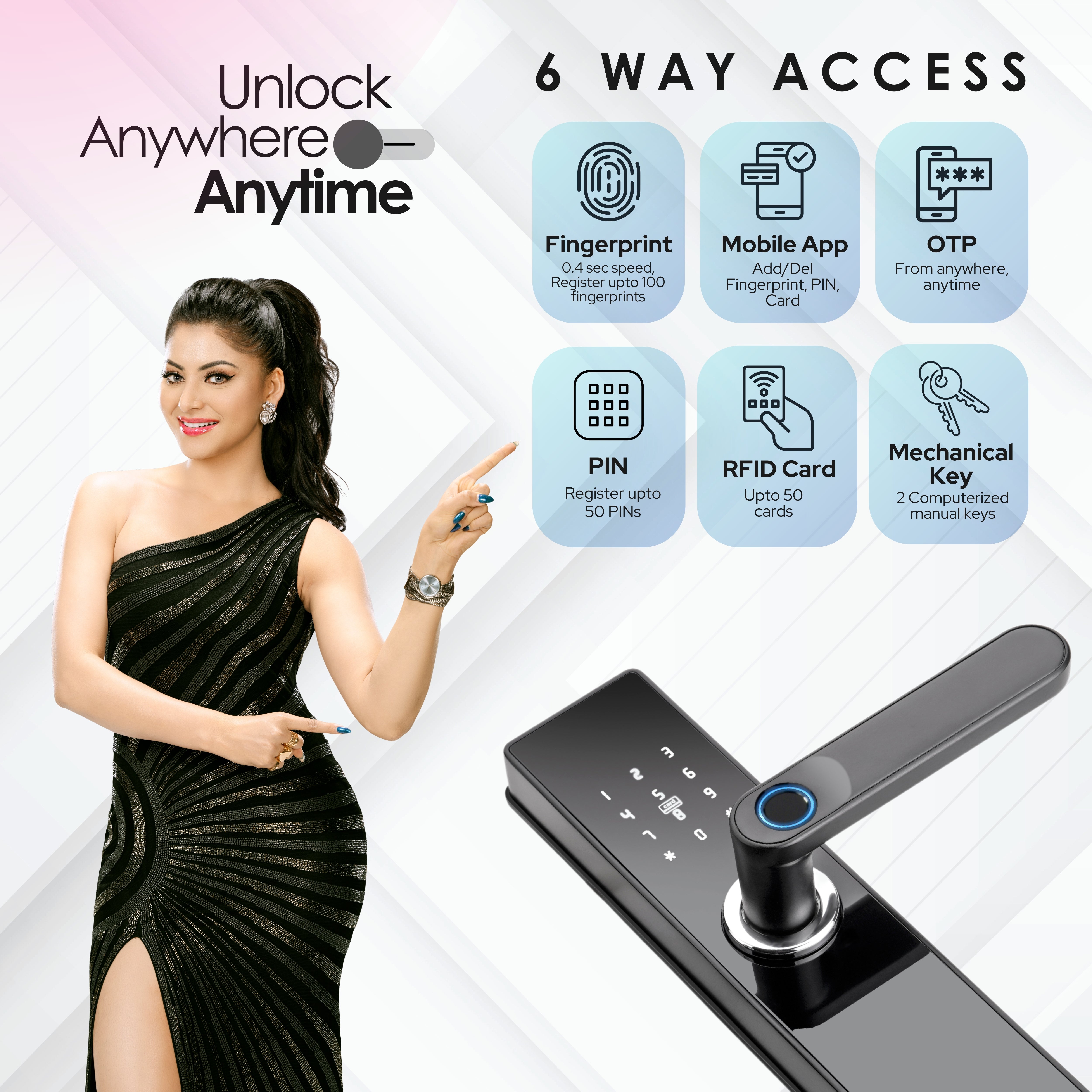 LAVNA LA16 Biometric Door Lock