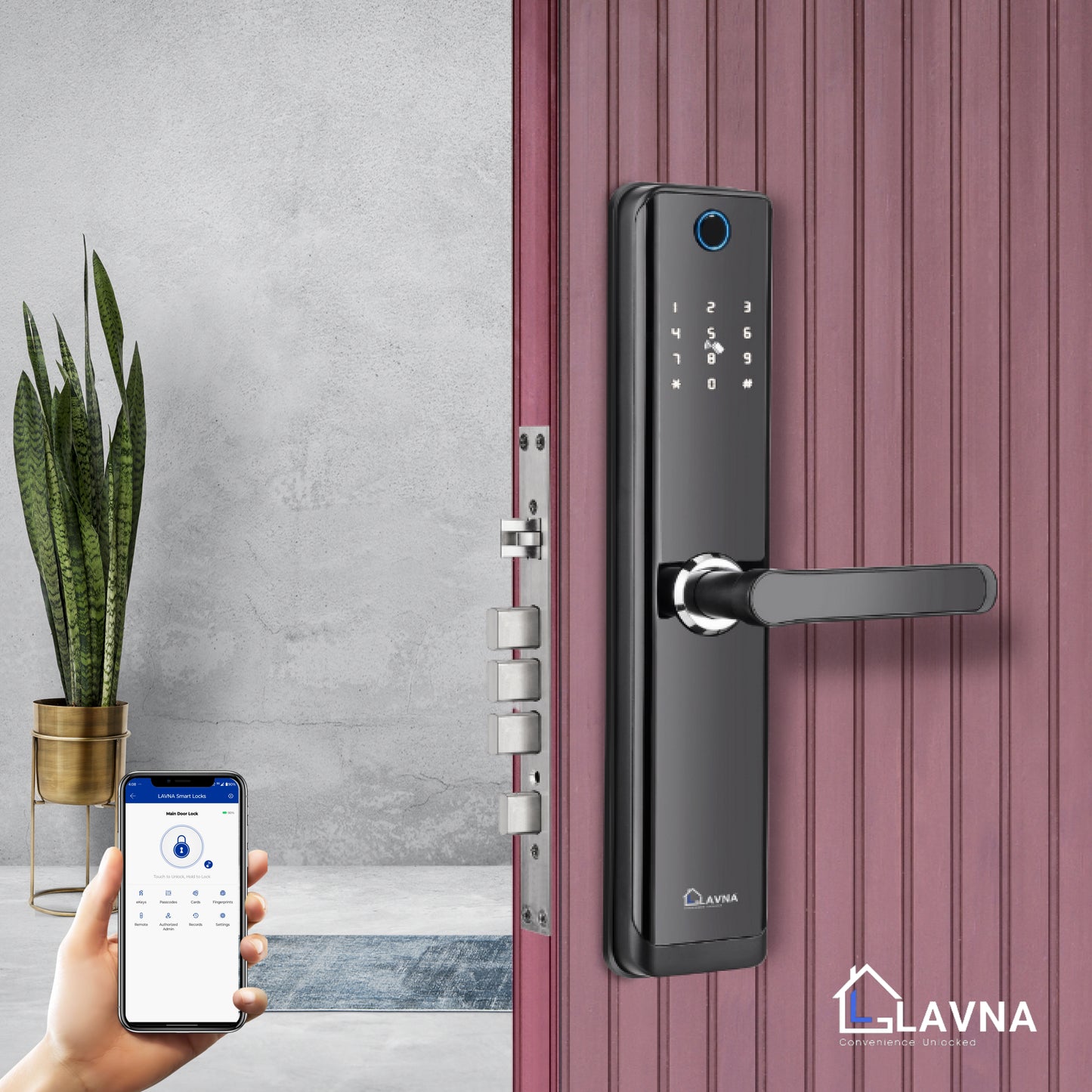 LAVNA LA24 Best Smart Digital Door Lock for home and office